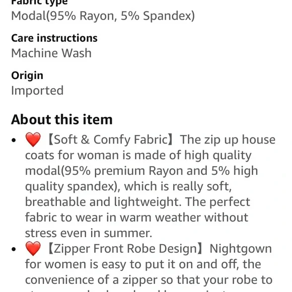 NEW Short Sleeve Robe - zipper front - Picture 5 of 5